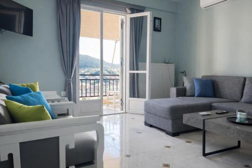 Et opholdsområde på Beautiful view of poros