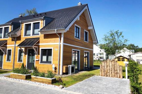 Bygningen som feriehuset ligger i