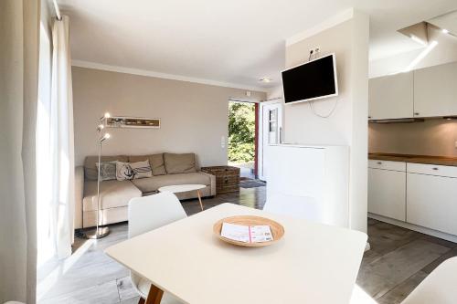 Kuchyň nebo kuchyňský kout v ubytování Reetzeit 2