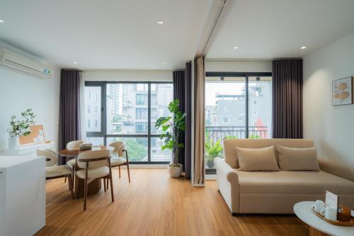 Et opholdsområde på Mia Apartments by XÔI Residences