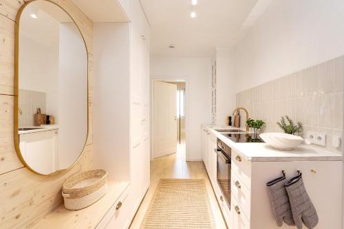 Phòng tắm tại Ferienwohnung Sandweiss Ferienwohnung 01