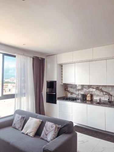 Kuchyň nebo kuchyňský kout v ubytování Boa Mindelo City