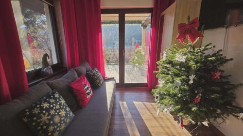 Posezení v ubytování Domek GORCZAŃSKA KOLIBA w Gorcach