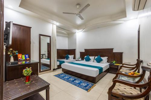 En eller flere senge i et værelse på Hotel Legend International -Just a min walk from New Delhi Railway Station