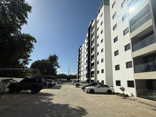 Bygningen som lejligheden ligger i