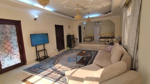 Et opholdsområde på Raha Hostel