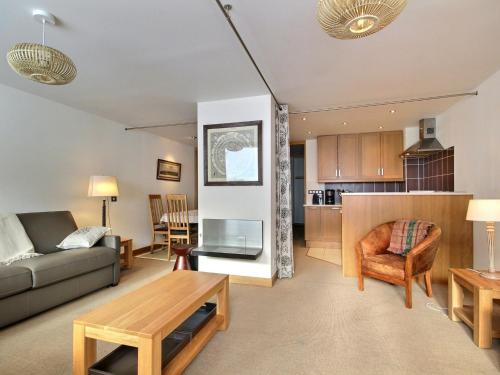 Bel appartement 2 pièces face aux pistes avec balcon et Wifi, pour 5 personnes