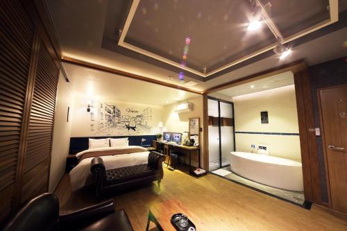 Et badeværelse på Venice Hotel