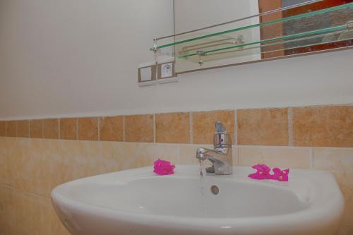 Un baño de Hotel-Residence Au Sable Blanc