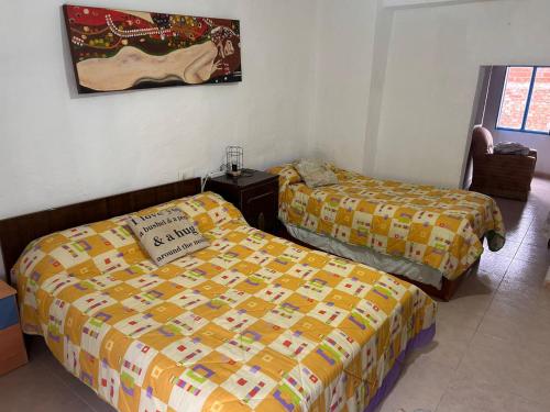 En eller flere senge i et værelse på La Casa los Trancos, a 15 minutos de Cazorla