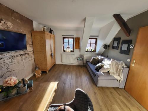 TV/trung tâm giải trí tại Appartement Luthers Stübchen