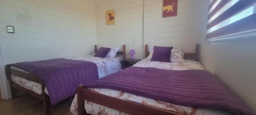 Postel nebo postele na pokoji v ubytování Departamento Villarrica Vista al Lago y Volcanes