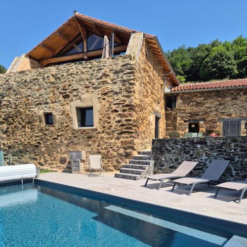 Hồ bơi trong/gần Aubié superbe propriété pour 20 avec piscine