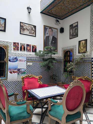 Зона вітальні в Riad Green House
