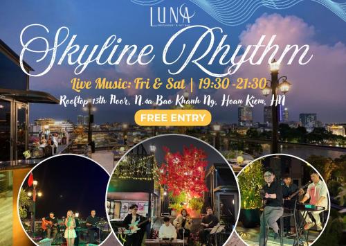 een flyer voor een wijnproeverij in een restaurant bij L'Signature Hotel & Spa in Hanoi