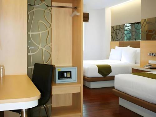 Et opholdsområde på Sub City Hotel