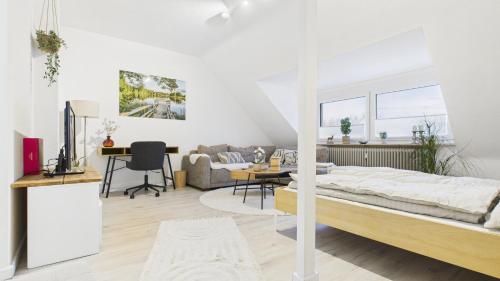 En eller flere senger på et rom på Landgrafenloft
