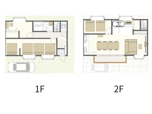 a floor plan of a house at Kawagoe Cinema & Game House for 14 Parking in Kawagoe