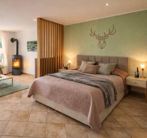 En eller flere senge i et værelse på Reeser Schatzkästchen