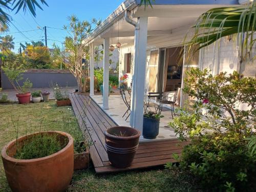 Zahrada ubytování Les Fougères