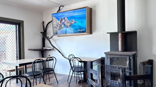 TV/trung tâm giải trí tại Bluff House Flinders Island Tasmania