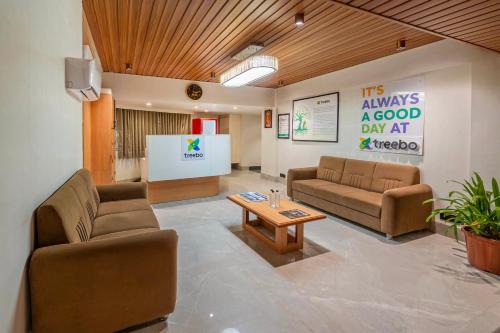 Et opholdsområde på Treebo Shree Krishna Palace