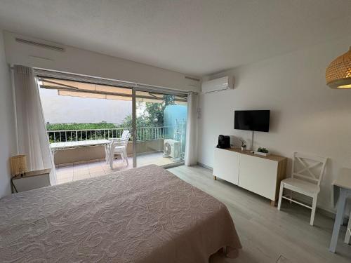 Studio climatisé 2/3 pers proche plage et commerces, balcon, Wi-Fi, parking dispo