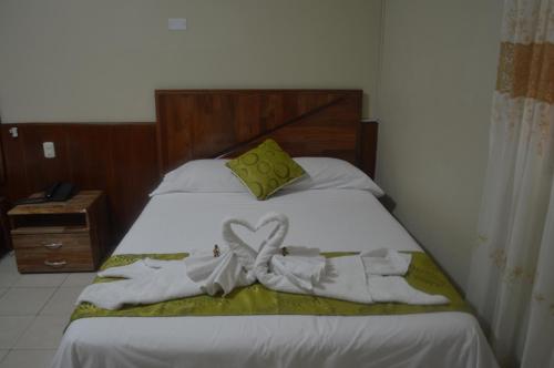 Hotel Golden Starにあるベッド