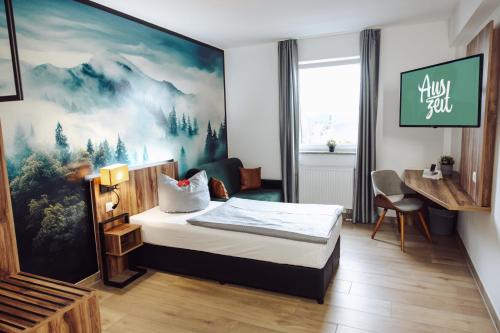 Lova arba lovos apgyvendinimo įstaigoje AUSZEIT DAS HOTEL Asbach-Bäumenheim