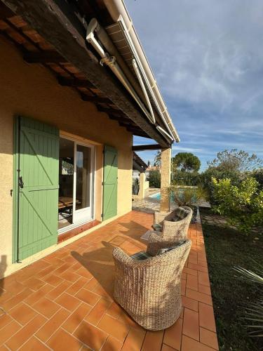 Maison familiale 8 personnes piscine privée- Les Mûriers