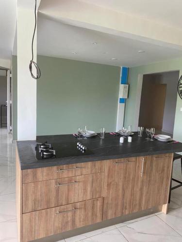 Køkken eller tekøkken på T2 - Le Vert Santal