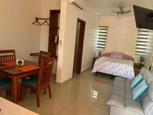 Een zitgedeelte bij rooms7