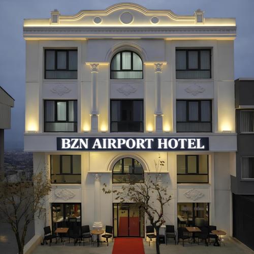 a hotel with a sign that reads bann airport hotel at BZN Airport Hotel in Arnavutköy