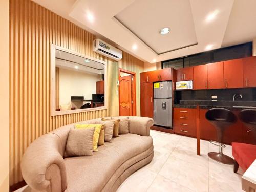 Køkken eller tekøkken på Suites Ejecutivas Unioro