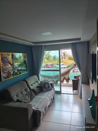 Khu vực ghế ngồi tại Apartamento Beira Mar