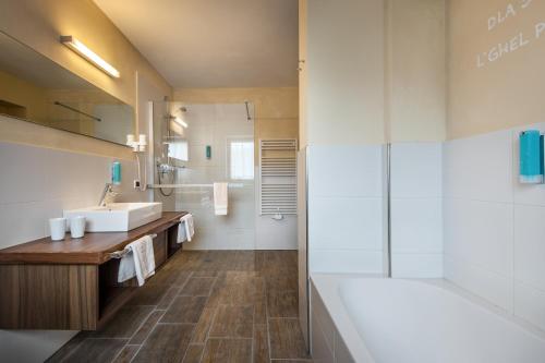 Koupelna v ubytování Hotel Gran Ciasa