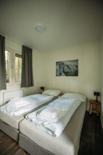 two twin beds in a room with at Holiday Home Maridu Ayla in Arnhem