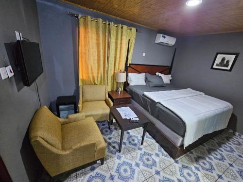 Elevation Lodge Imatt में एक कमरे में एक या कई बेड