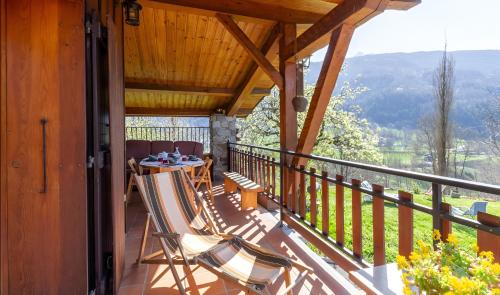 Chalet 8 personnes, face aux montagnes