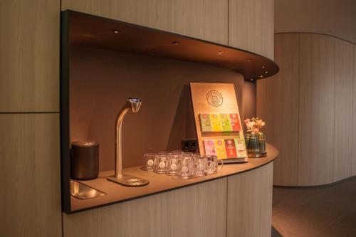 Køkken eller tekøkken på Parkhotel Flora am Schluchsee