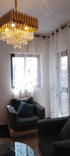 Zona d'estar a Immeuble Blanc