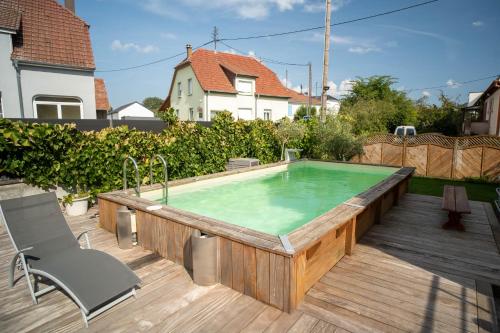 Le Bollwiller Piscine Jacuzzi Vignoble