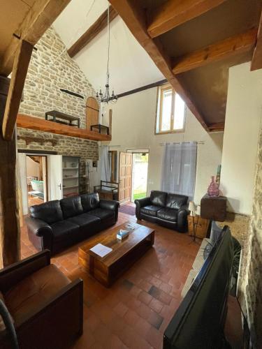 Zona d'estar a Gîte le Ch'armançon