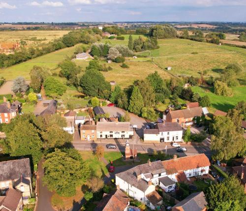 an aerial view of a small village with houses at The Dukes in Leighton Buzzard