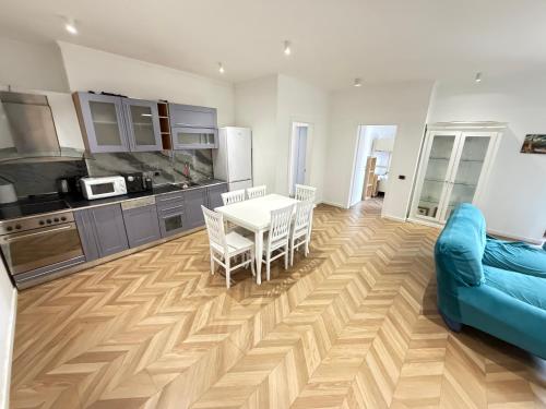 Kuchyň nebo kuchyňský kout v ubytování Square inn 9