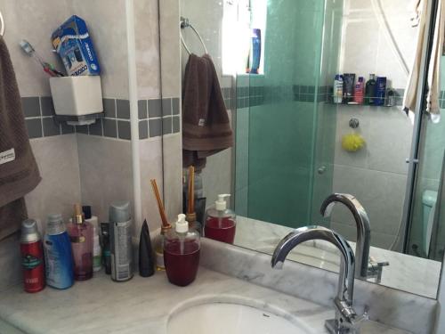 Bilik mandi di Cobertura de 3 quartos com hidromassagem e vista do por-do-sol