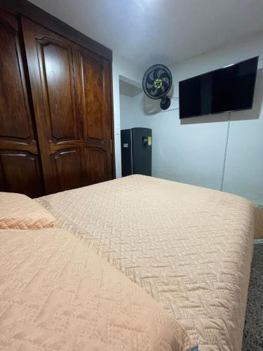 เตียงในห้องที่ El Descanso