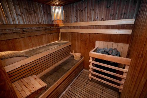 an overhead view of a wooden sauna at Ratana Hotel Chalong in Rawai Beach