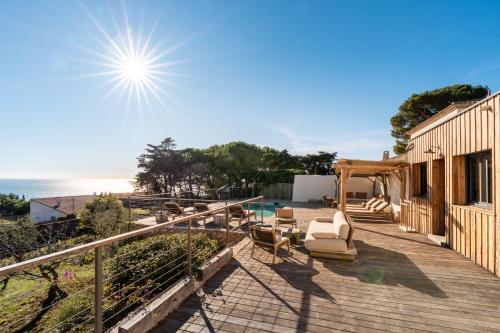 Villa Marie vue mer et piscine privée à Sete