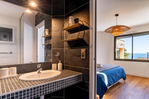 Villa Marie vue mer et piscine privée à Sete
